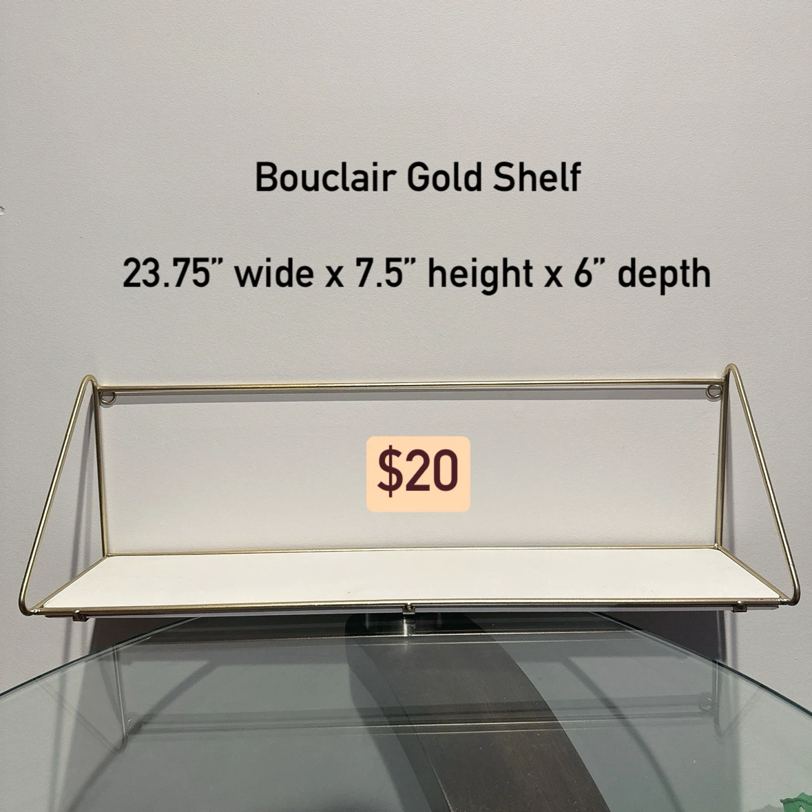 Bouclair Gold Wire Shelf