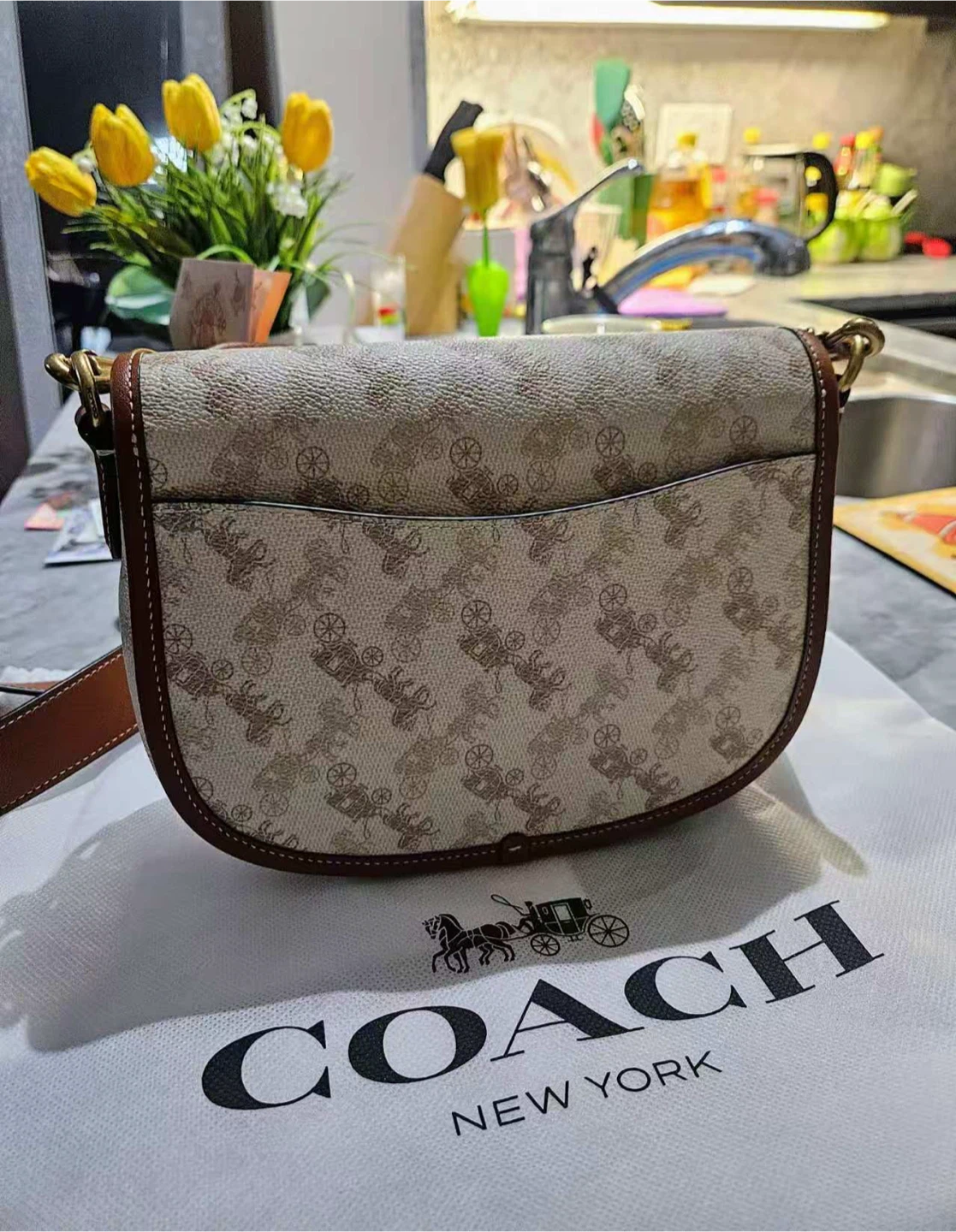 Coach Saddle Bag Signature Print - NEED TO SELL EVERYTHING - photo 2