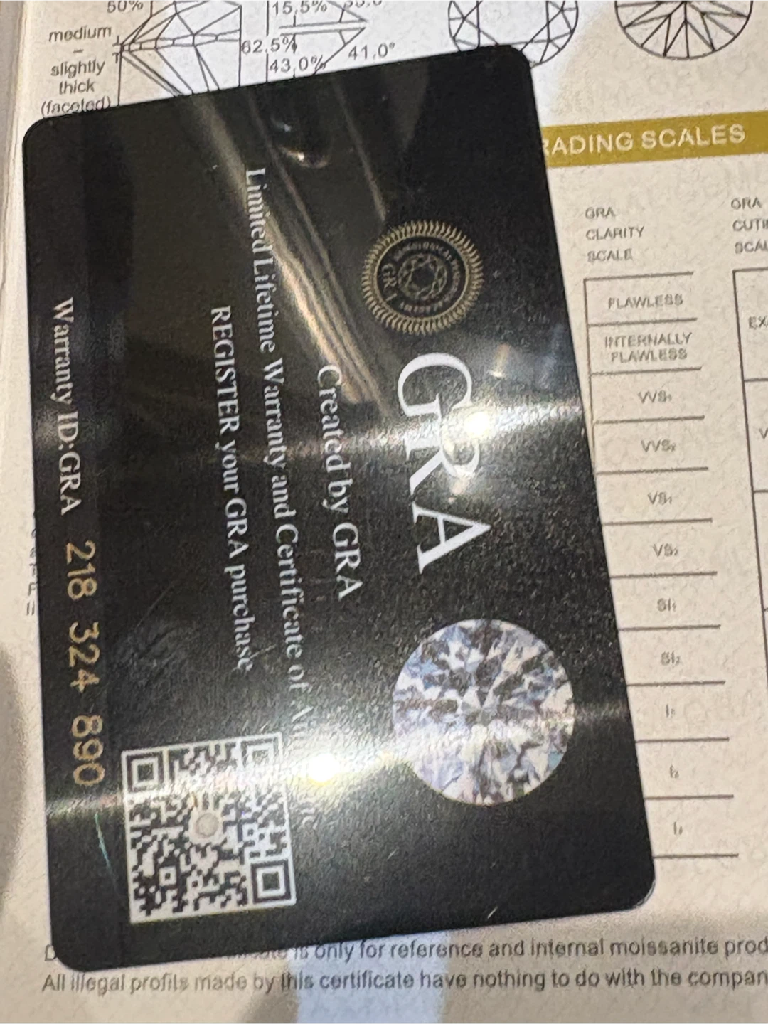 Moissanite size 7 band in 925 silver - photo 2