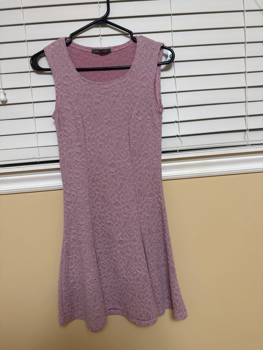 Light Purple Patterned Sleeveless Dress - photo 2