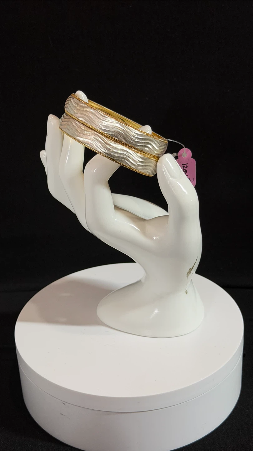 Two Tone Wave Bangles