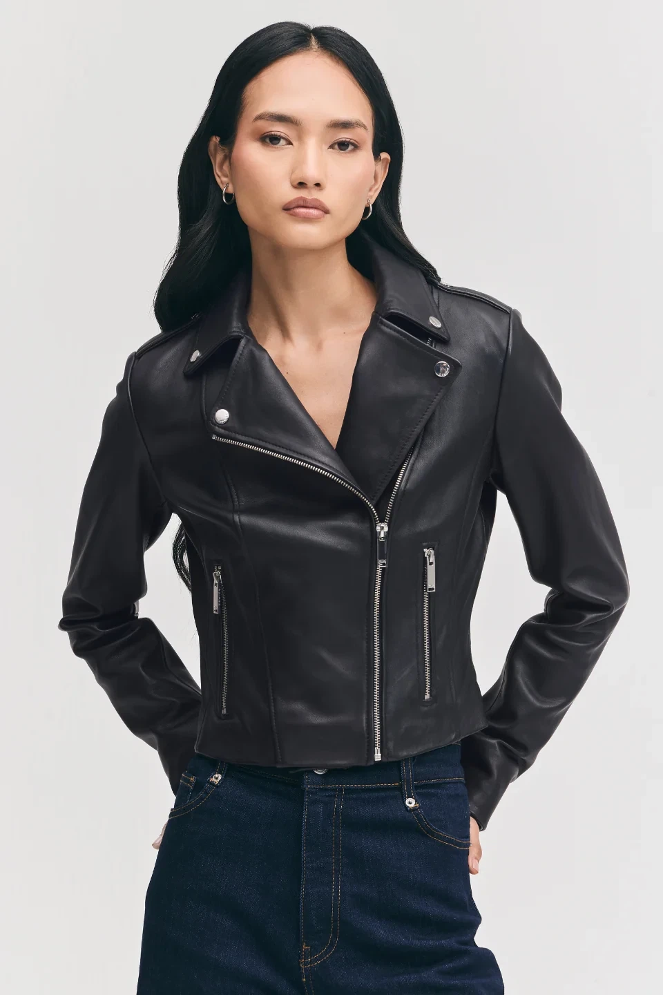 DANIEL Genuine Leather DARIA Bomber Jacket