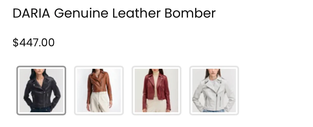 DANIEL Genuine Leather DARIA Bomber Jacket - photo 3