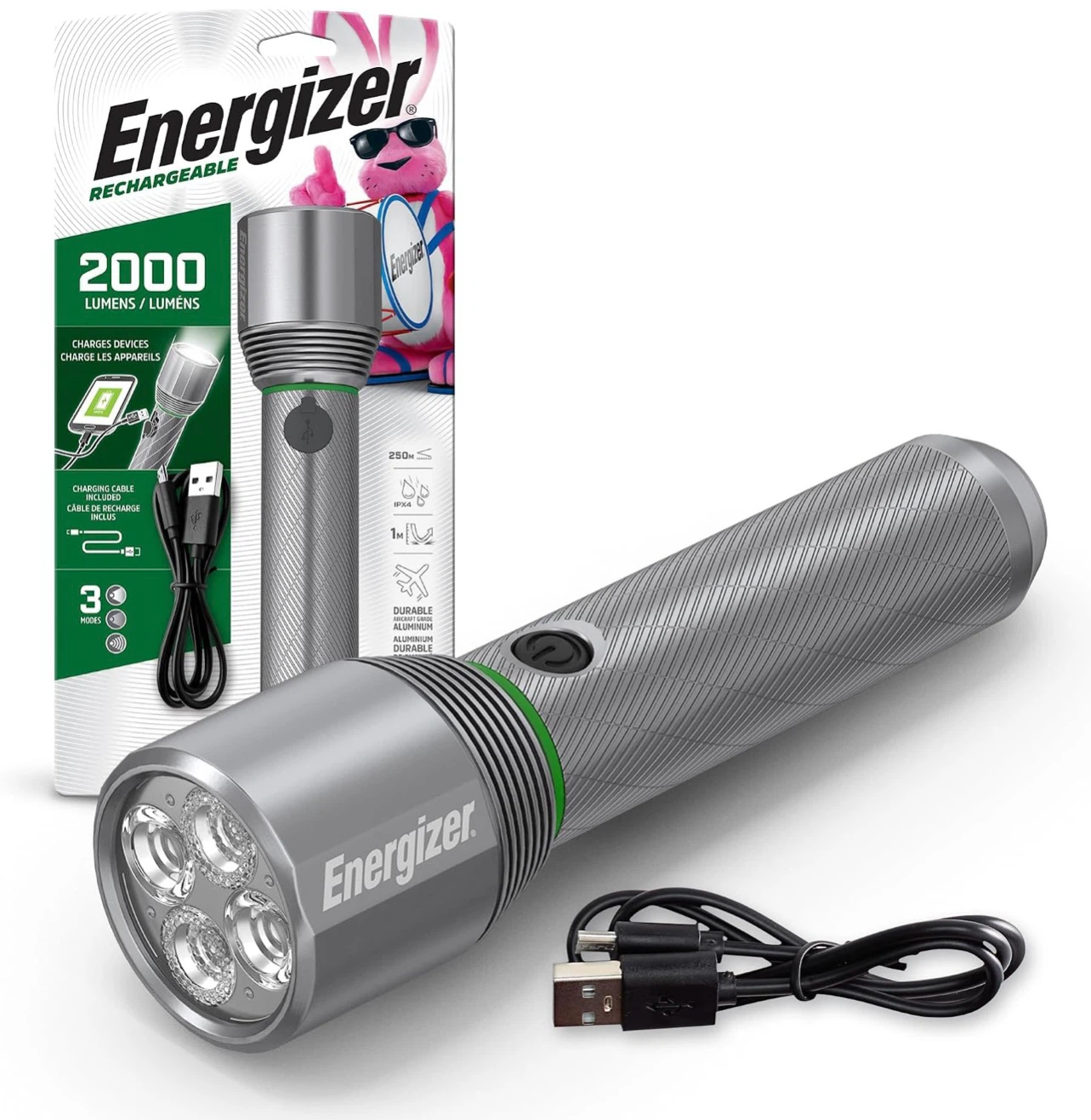Energizer X2000 Rechargeable LED Flashlight – 2000 Lumens - photo 4