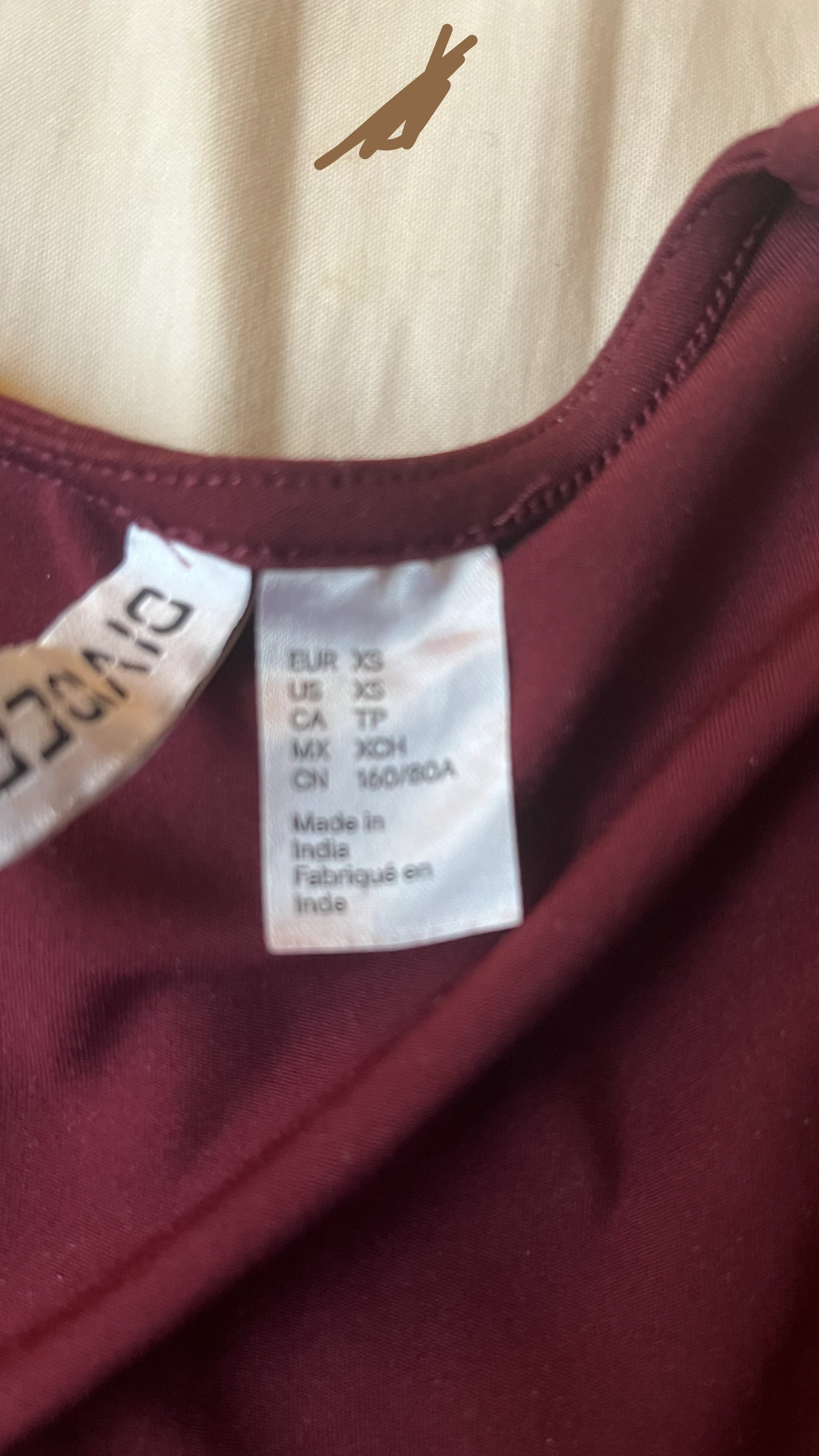 H&M Long Sleeve Square Neck Top XS - photo 2
