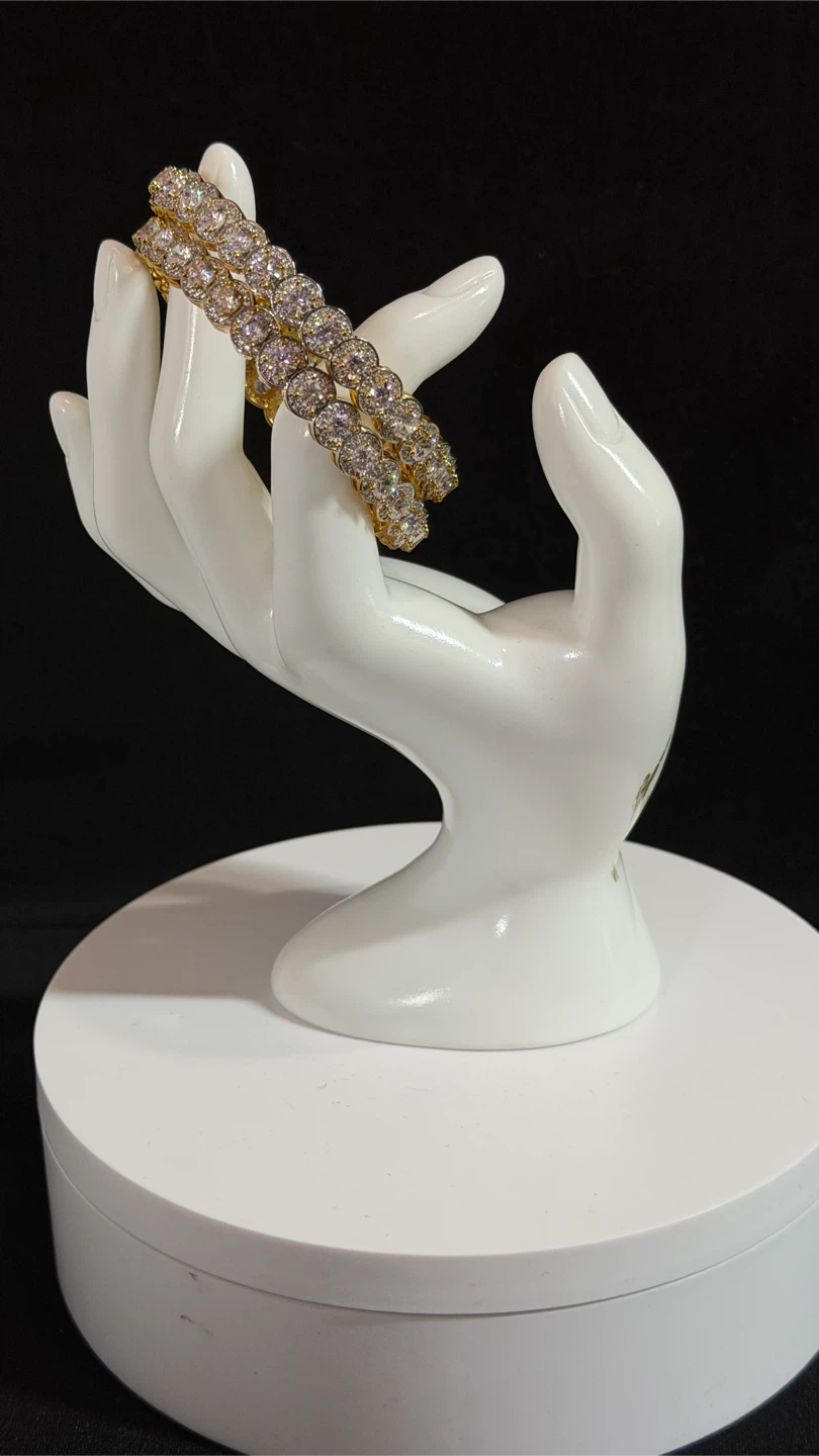 Tayani Bangles with Crystals Set of 2
