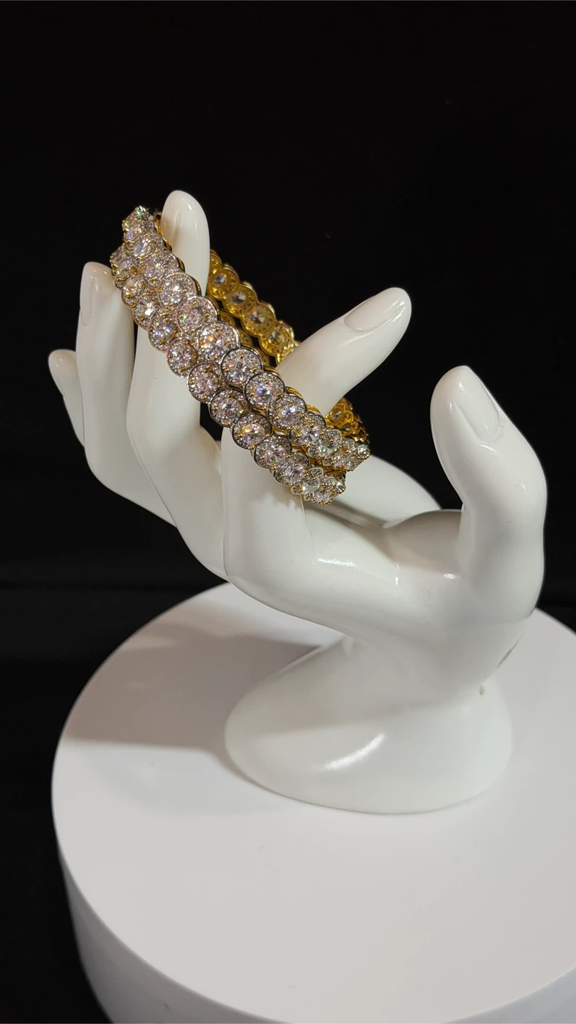 Tayani Bangles with Crystals Set of 2 - photo 2
