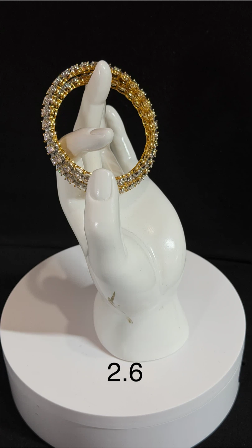 Tayani Bangles with Crystals Set of 2 - photo 3