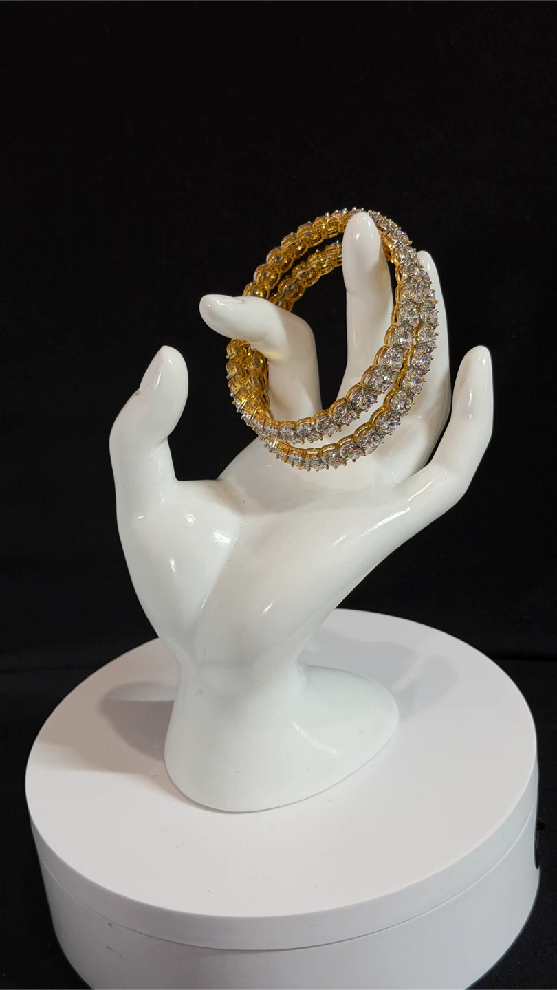 Tayani Bangles with Crystals Set of 2 - photo 4