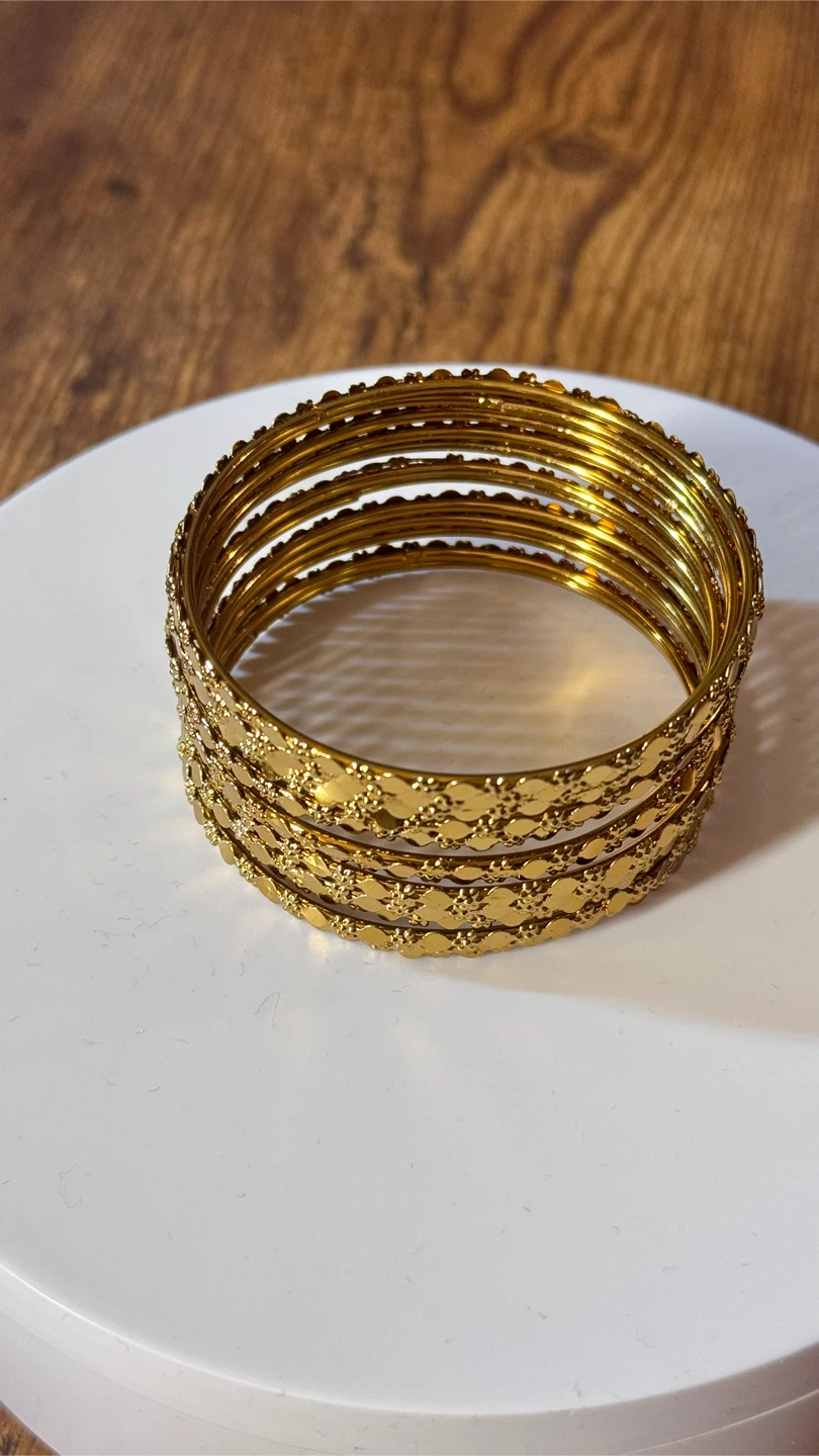 Copper  Tone 12 Bangles Set - photo 3