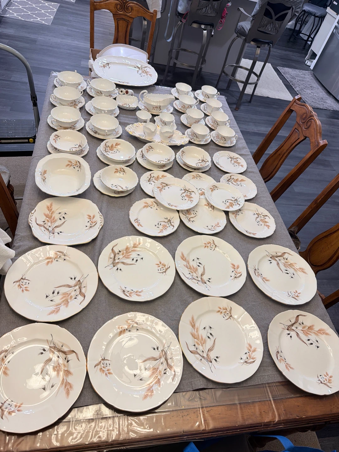 Adderley fine bone china  Vintage China Dinnerware Set - photo 4
