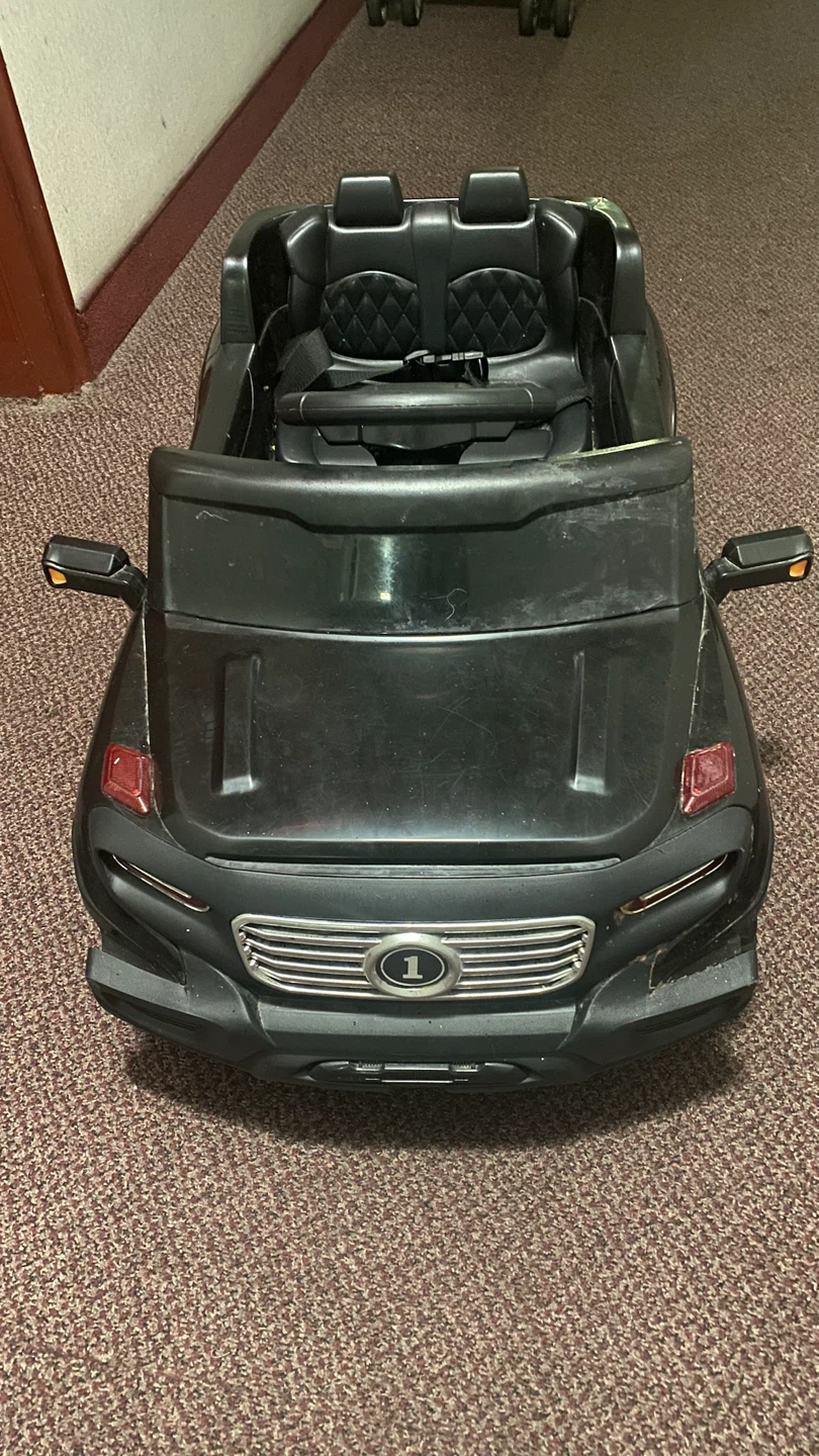 Black Ride-On Car