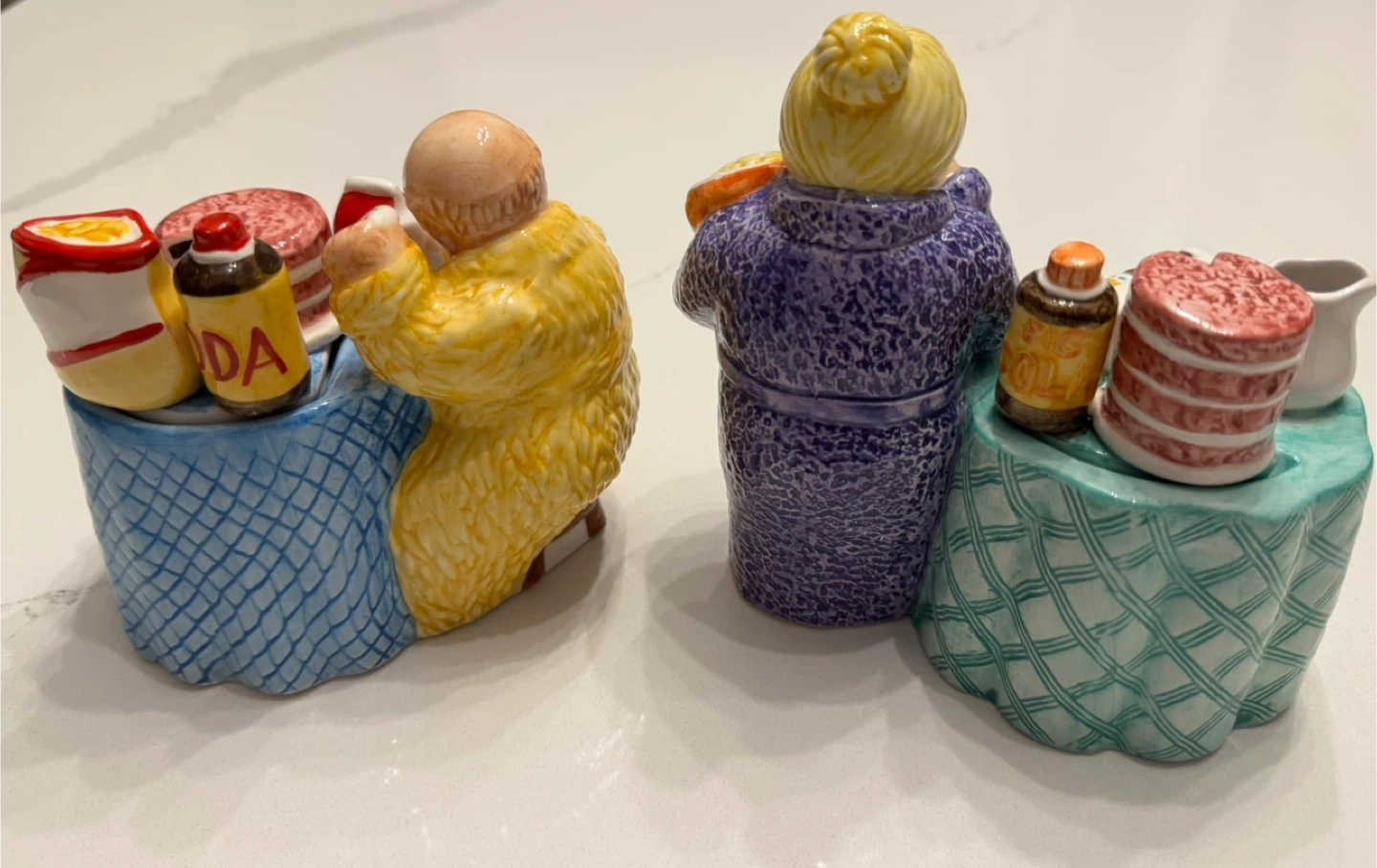 Vintage 1997 Lotus Ceramics Novelty Cream + Sugar Set - photo 2