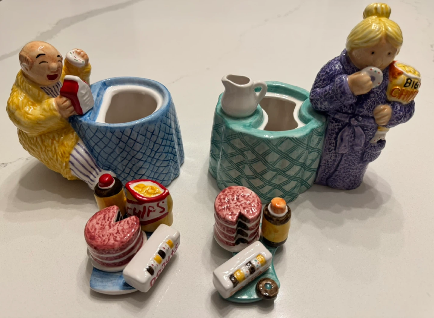 Vintage 1997 Lotus Ceramics Novelty Cream + Sugar Set - photo 3