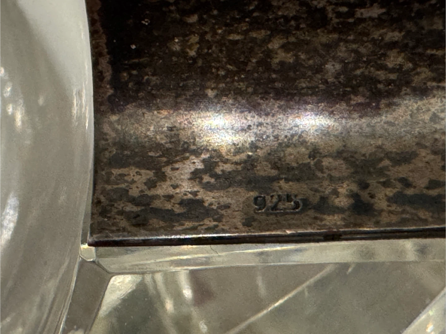 Vintage Crystal Ashtray with Sterling Silver Accents - photo 4