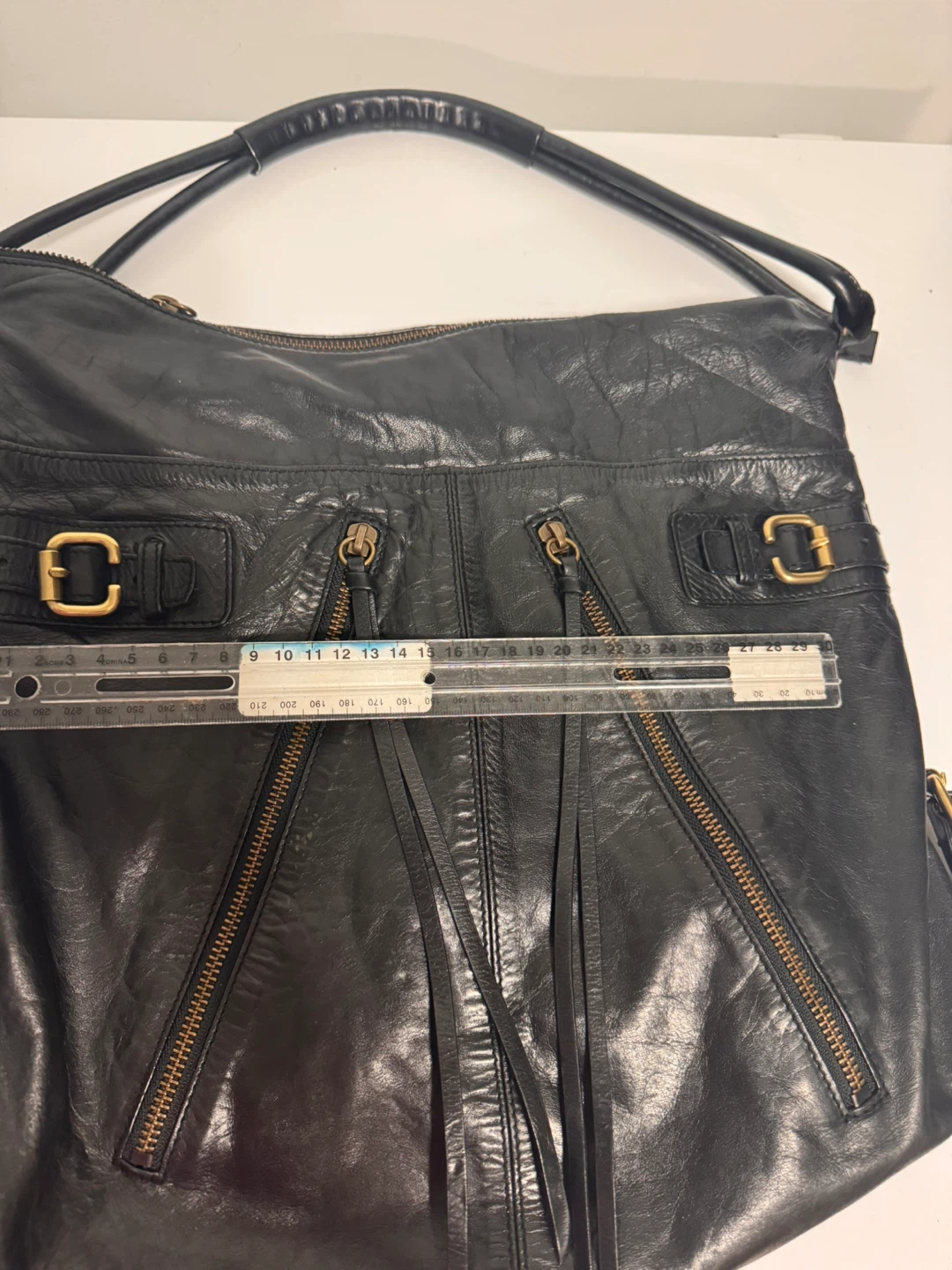 Club Monaco Black Leather Hobo Handbag - photo 5