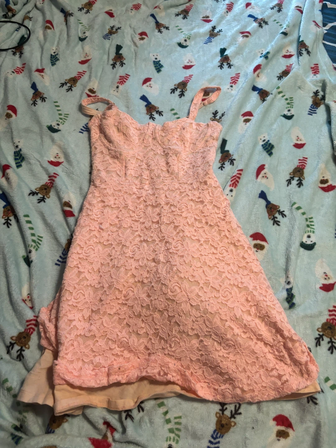 Garage Pink Lace Dress