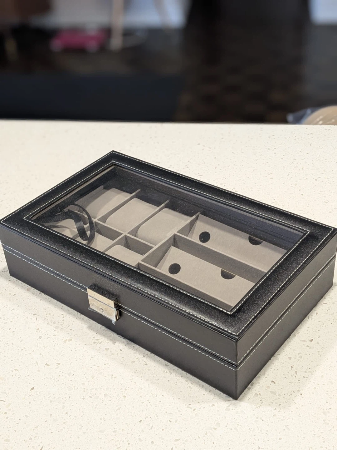Black Glasses And Watch Combination Storage Box - photo 2