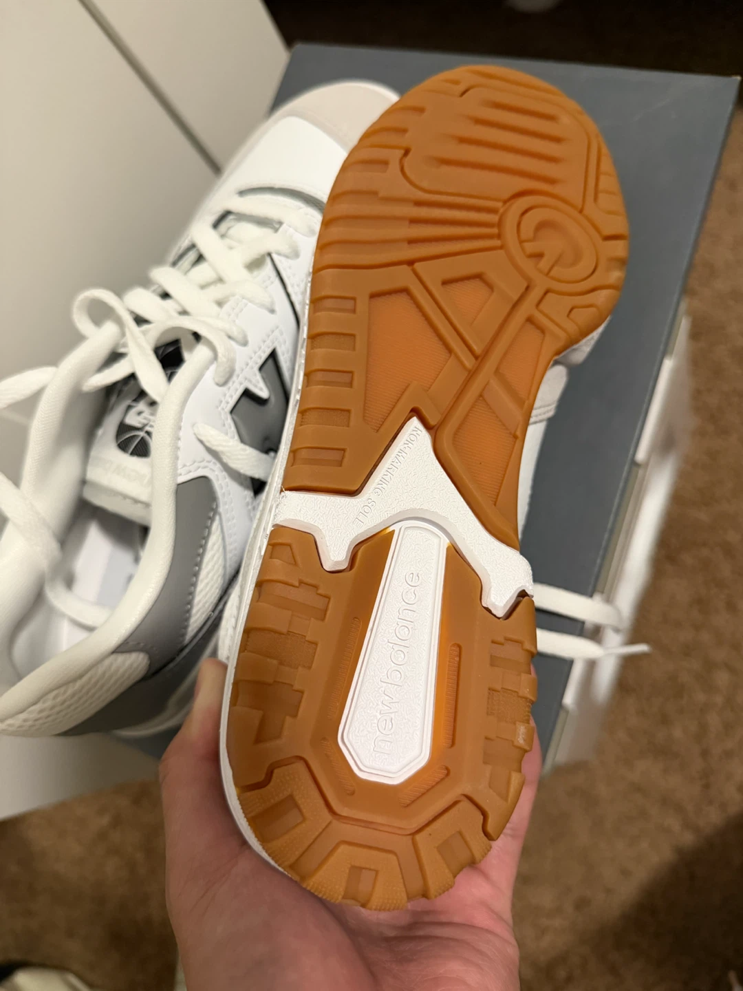New Balance 550 White Grey Gum - photo 4