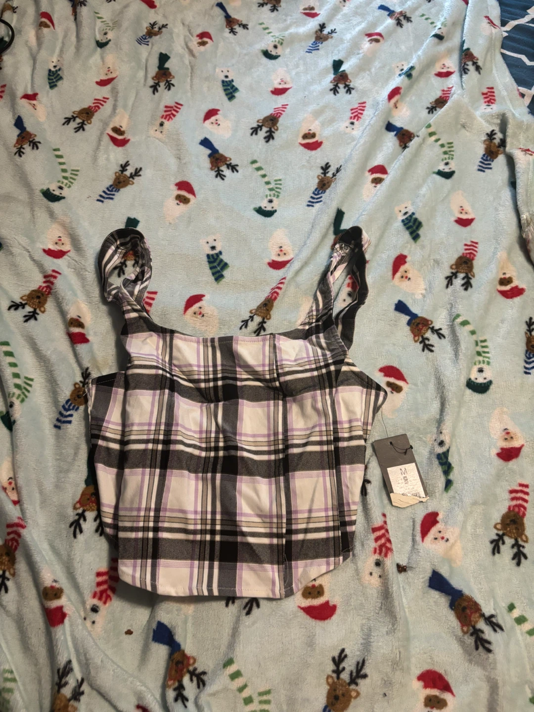 Women's Plaid Tank crop Top