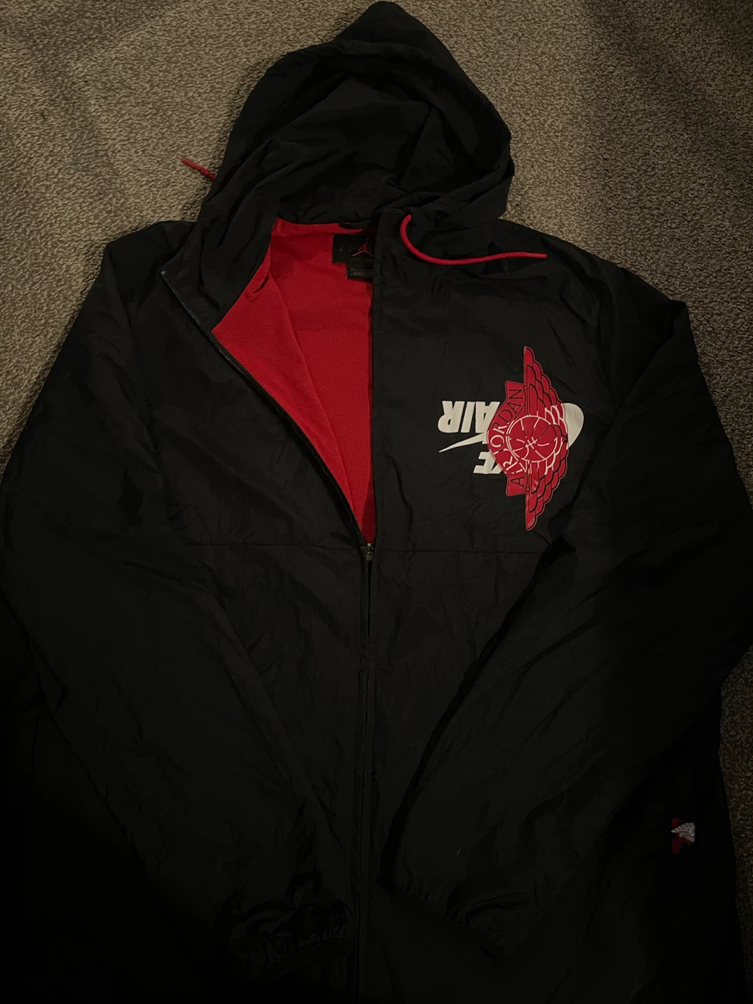 Jordan Black Windbreaker Jacket