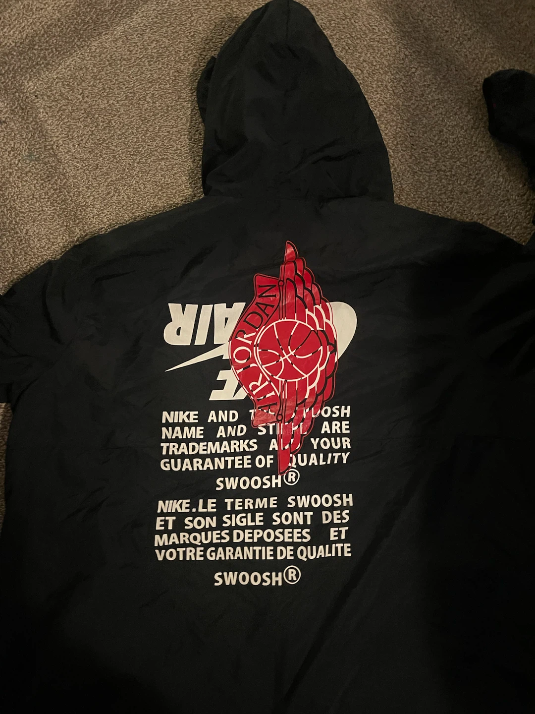Jordan Black Windbreaker Jacket - photo 2