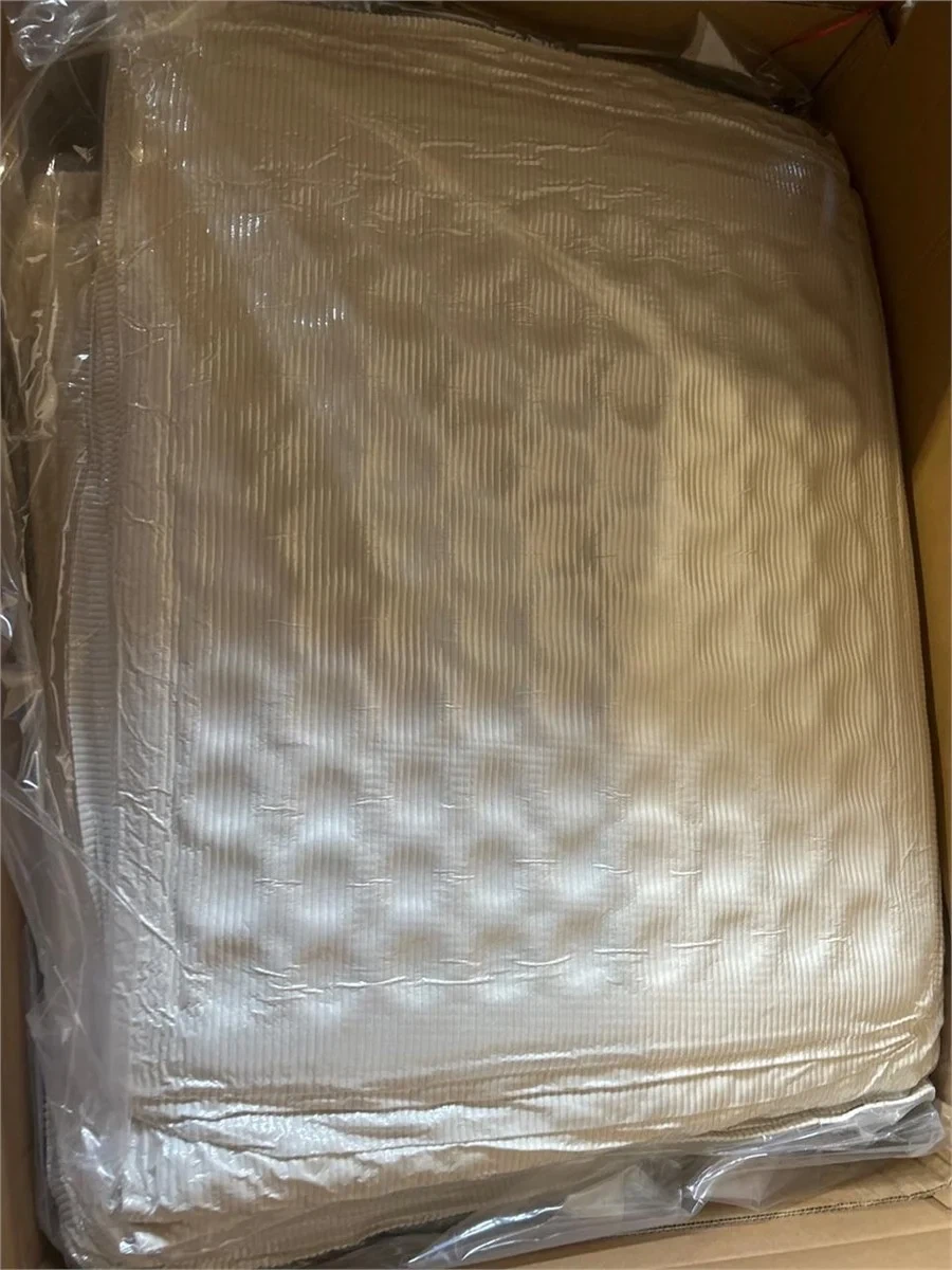 Cream Corduroy Sofa - photo 4