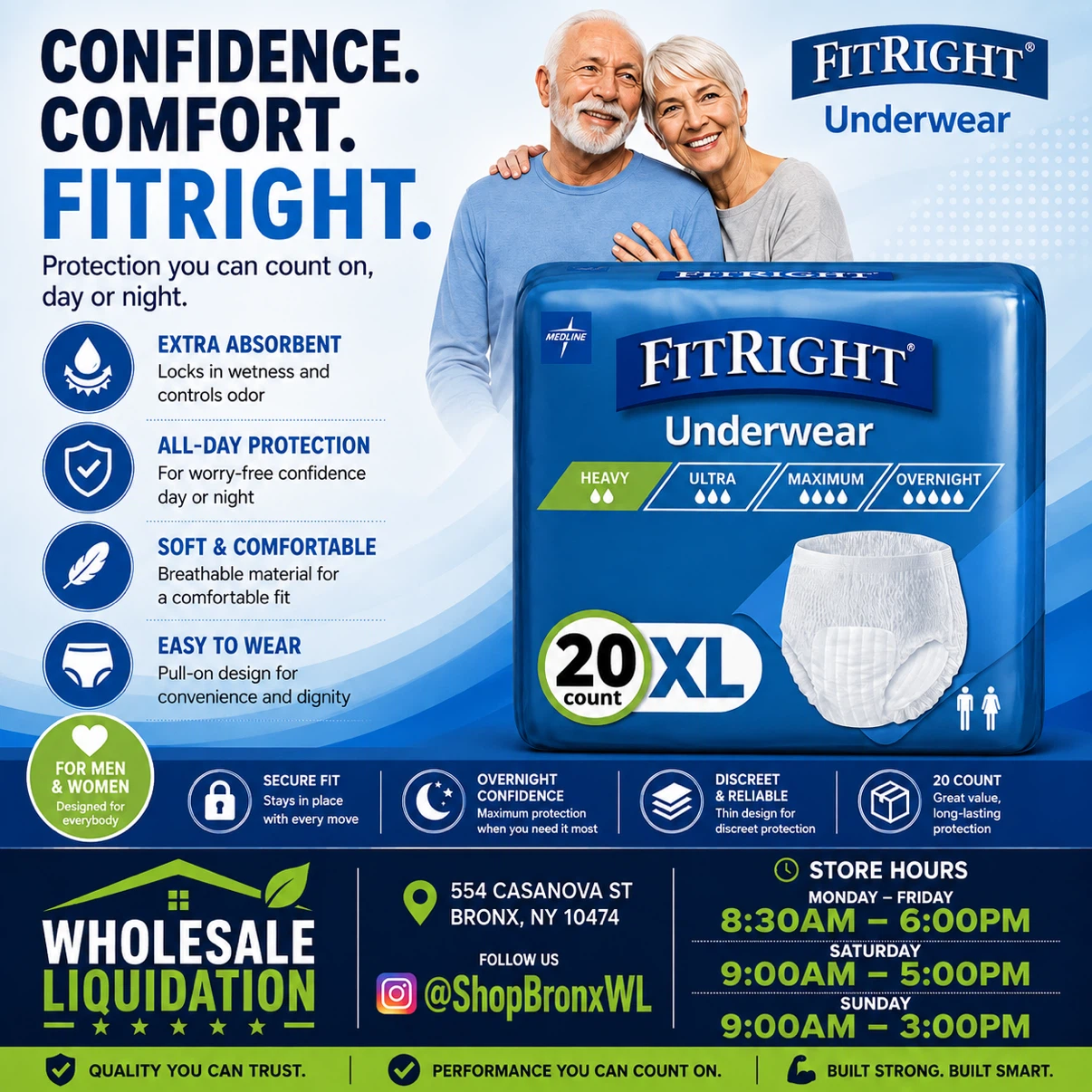 FitRight Underwear - XL - 20 Count