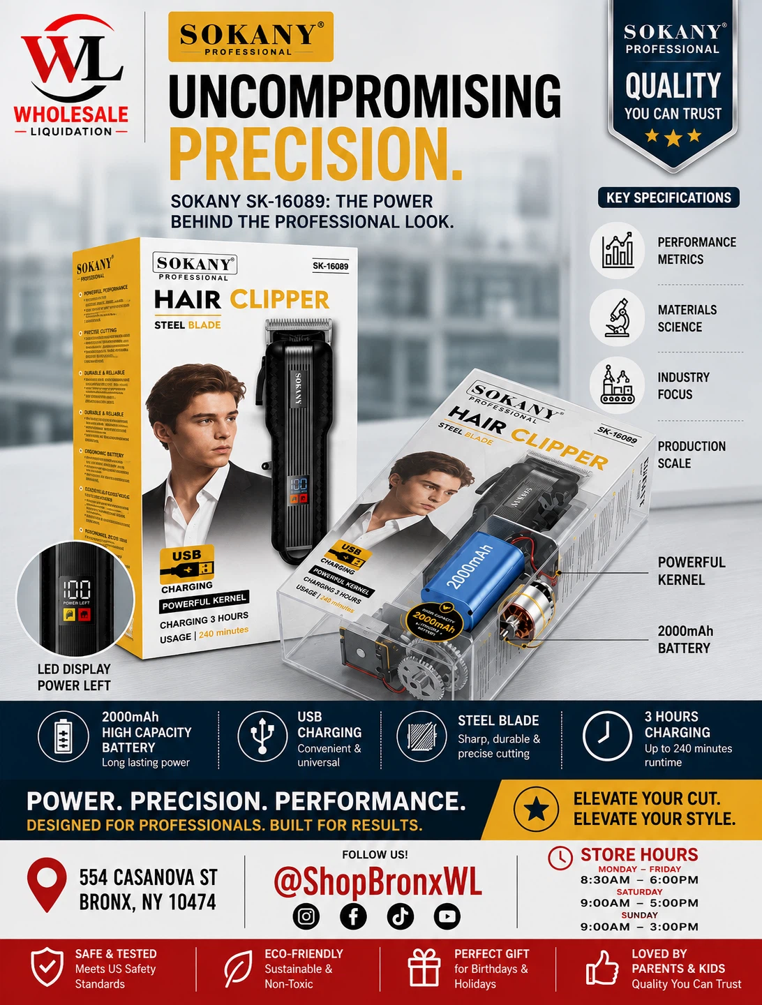 SOKANY SK-16089 Professional Hair Clipper