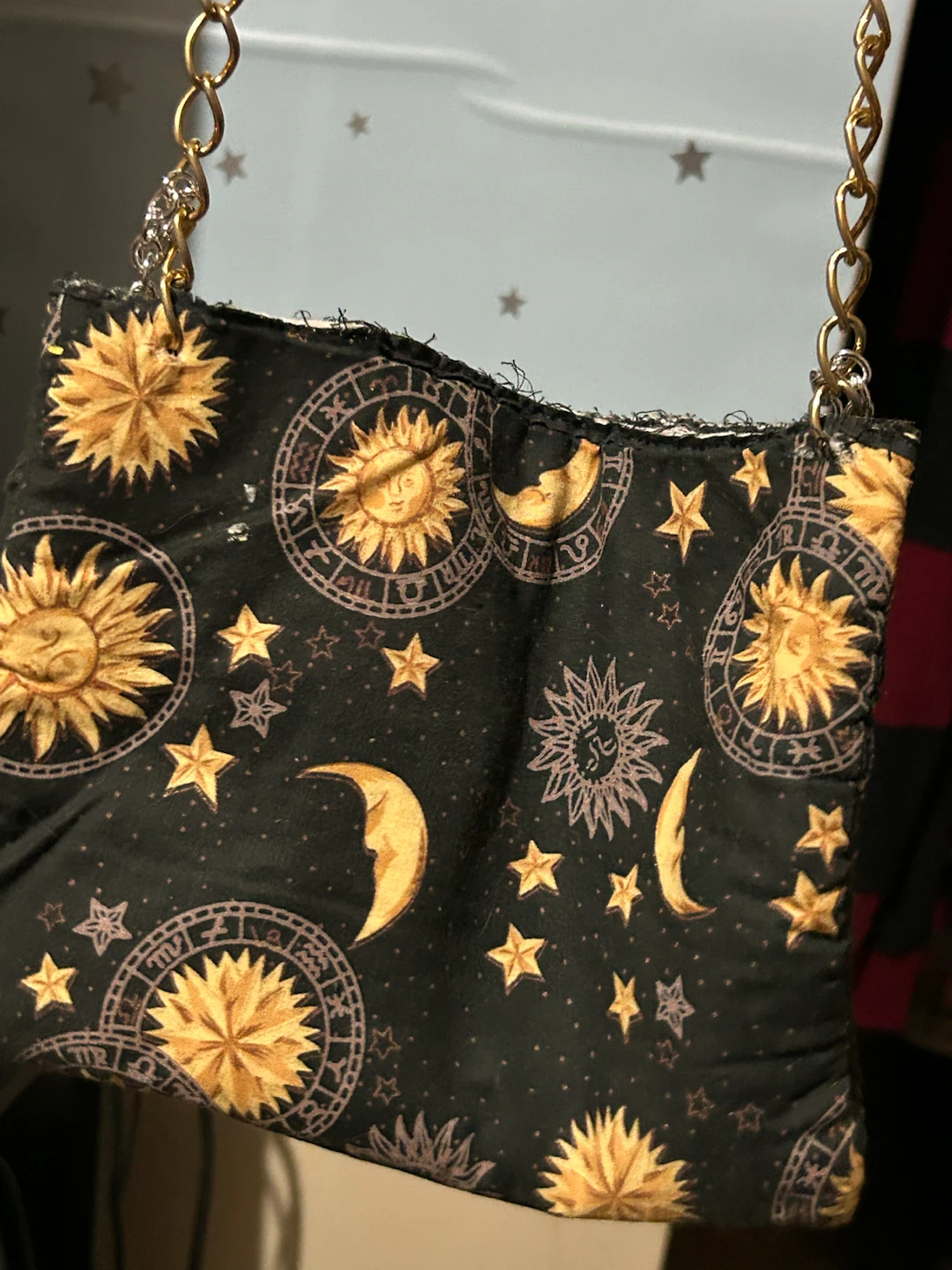 Celestial Print Pouch Bag