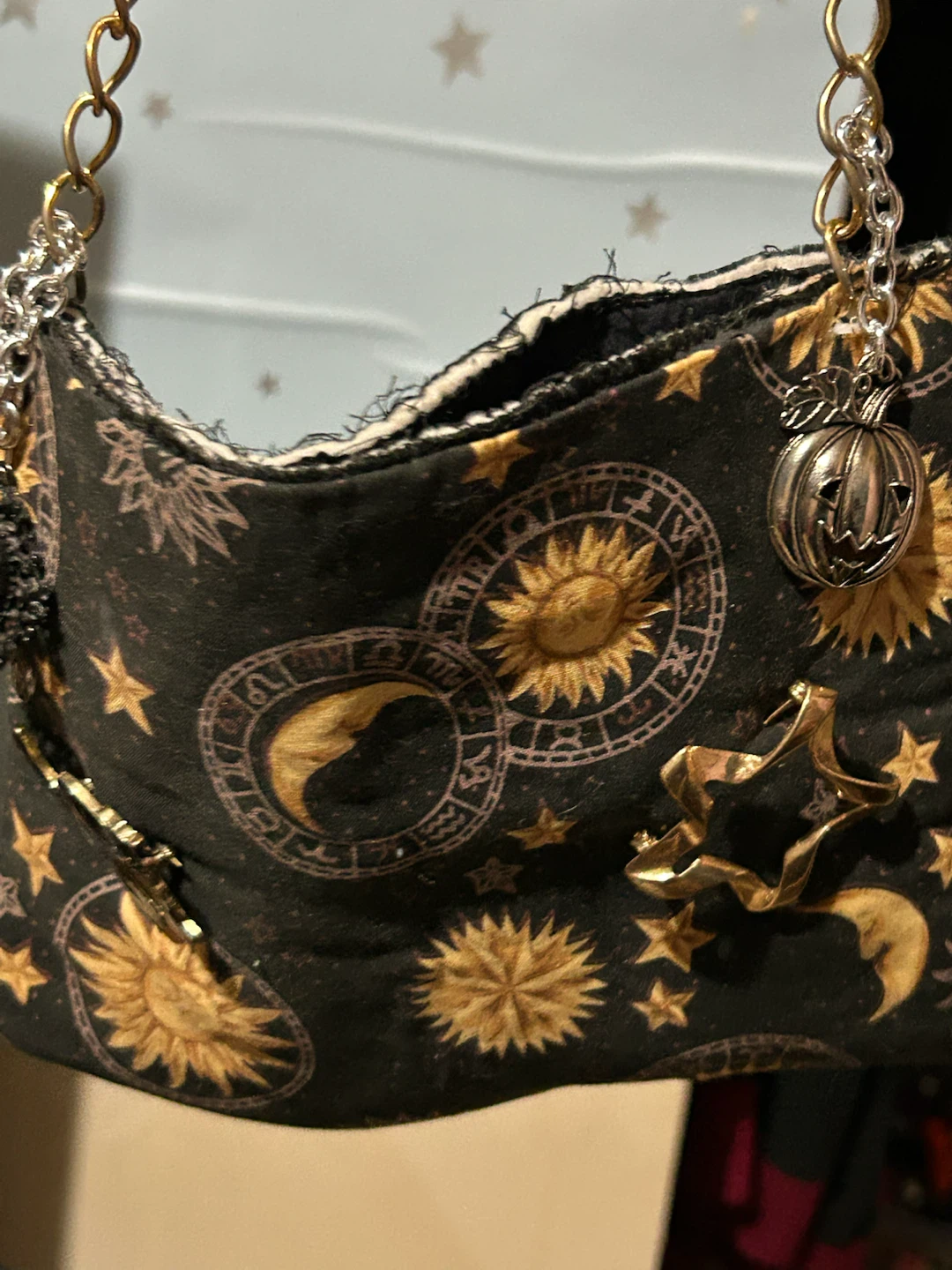 Celestial Print Pouch Bag - photo 5