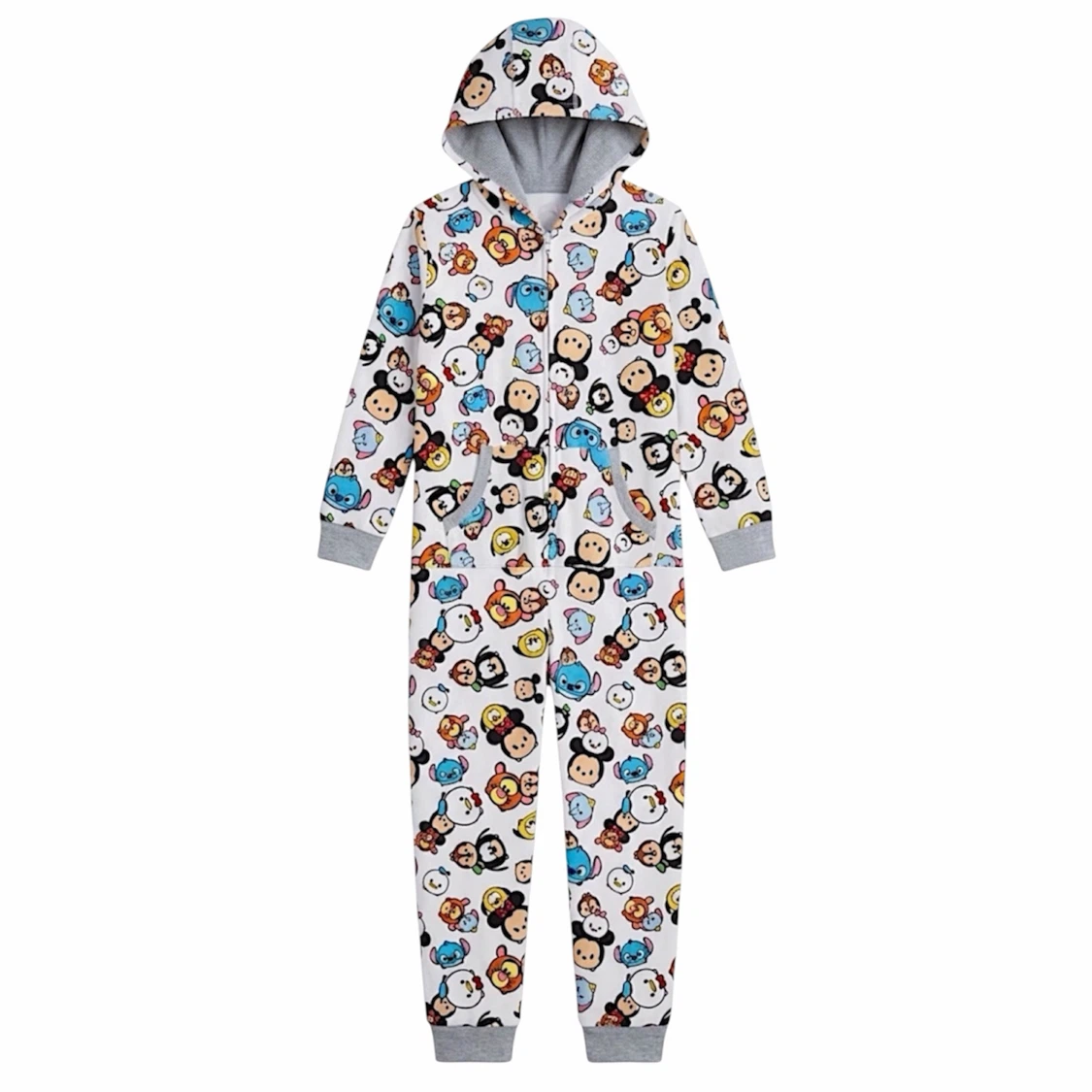 DISNEY TSUM TSUM ADULT HOODED ONE PIECE SZ MEDIUM - PRE-OWNED