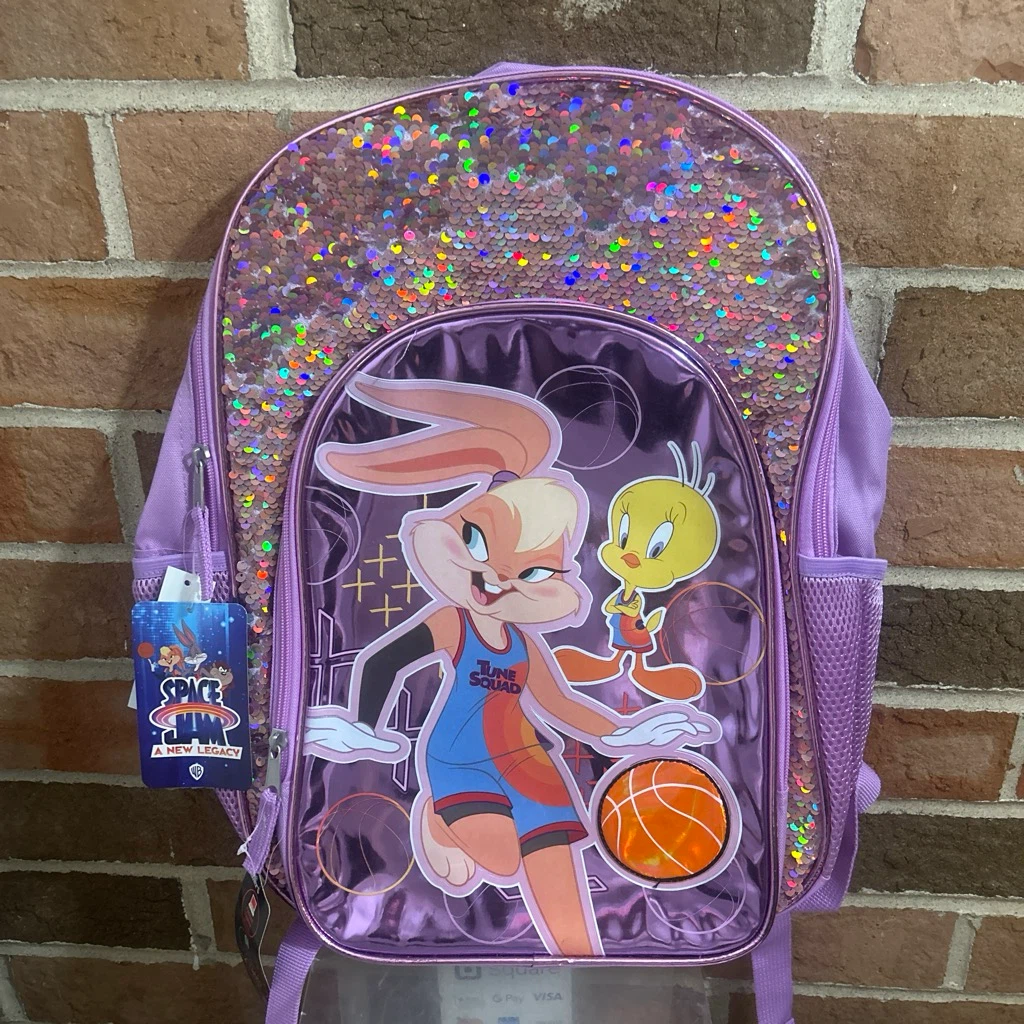 Space Jam A New Legacy Purple Sequin Backpack