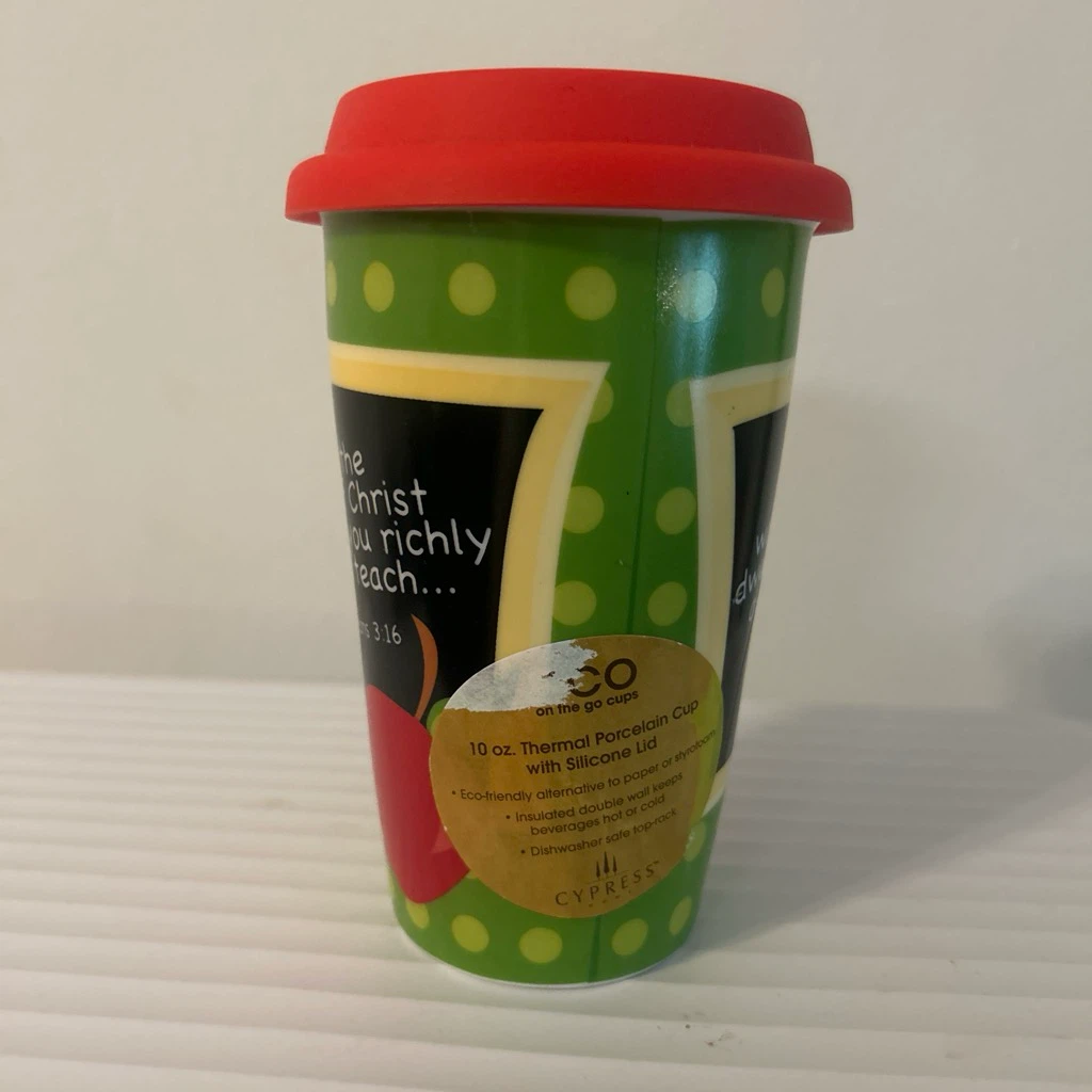 Cypress 10 oz Thermal Porcelain Cup with Silicone Lid - photo 2