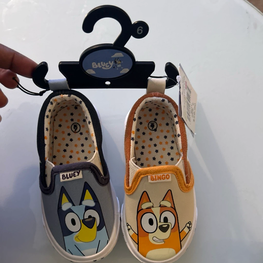 Bluey & Bingo Slip-On Shoes Size 6