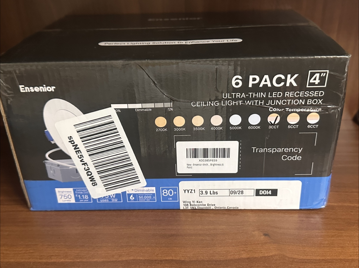 Ensenior 6 Pack 4" Ceiling Pot Lights