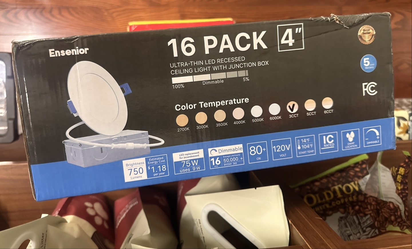 Ensenior 16 Pack 4" Ceiling Pot Lights