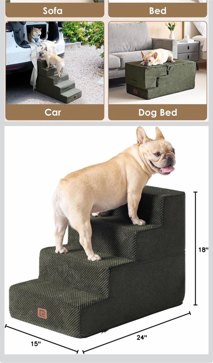4-Step Dog Stairs for High Beds & Sofas - photo 3