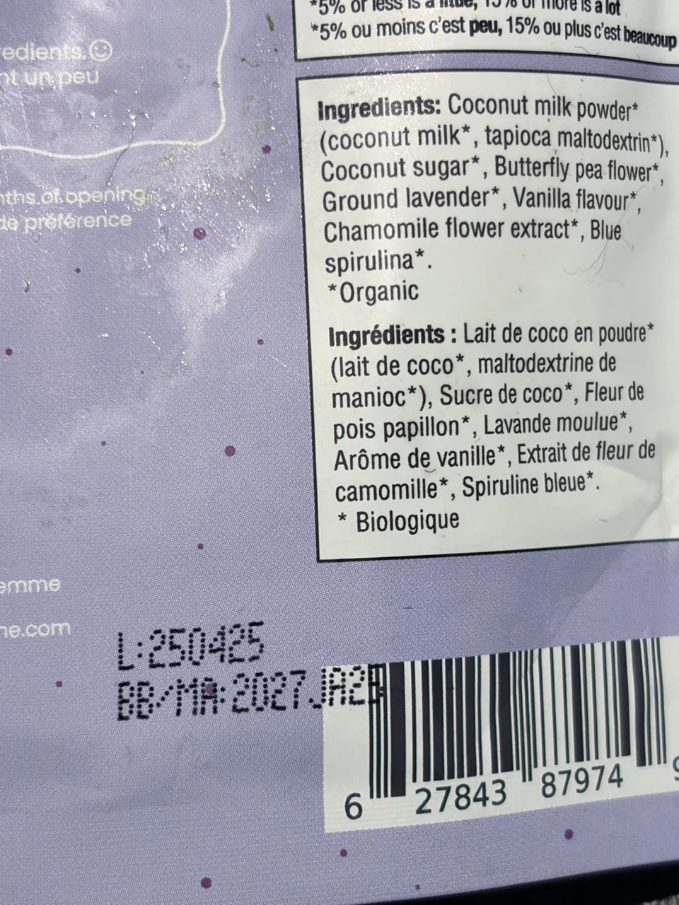 Blume Blue Lavender Superfood Latte Powder - photo 3