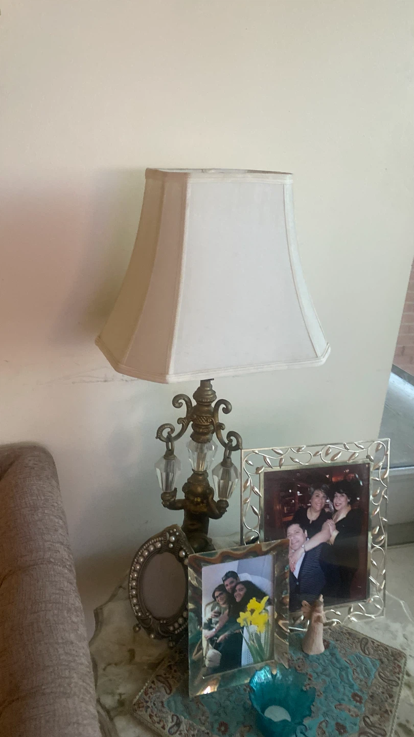 2 Ornate Cherub Table Lamp - photo 3