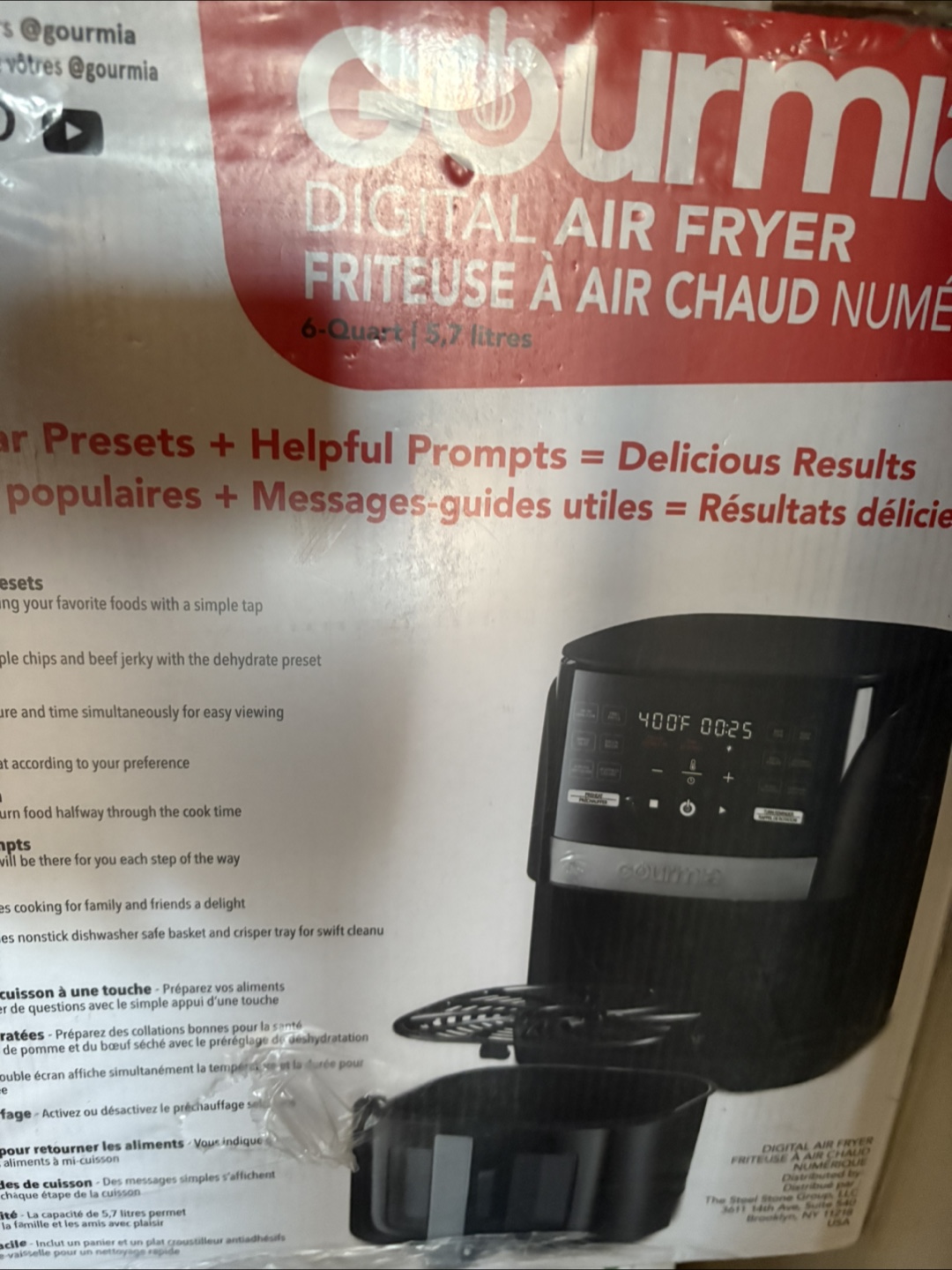 Gourmia Digital Air Fryer 6 Quart - photo 2