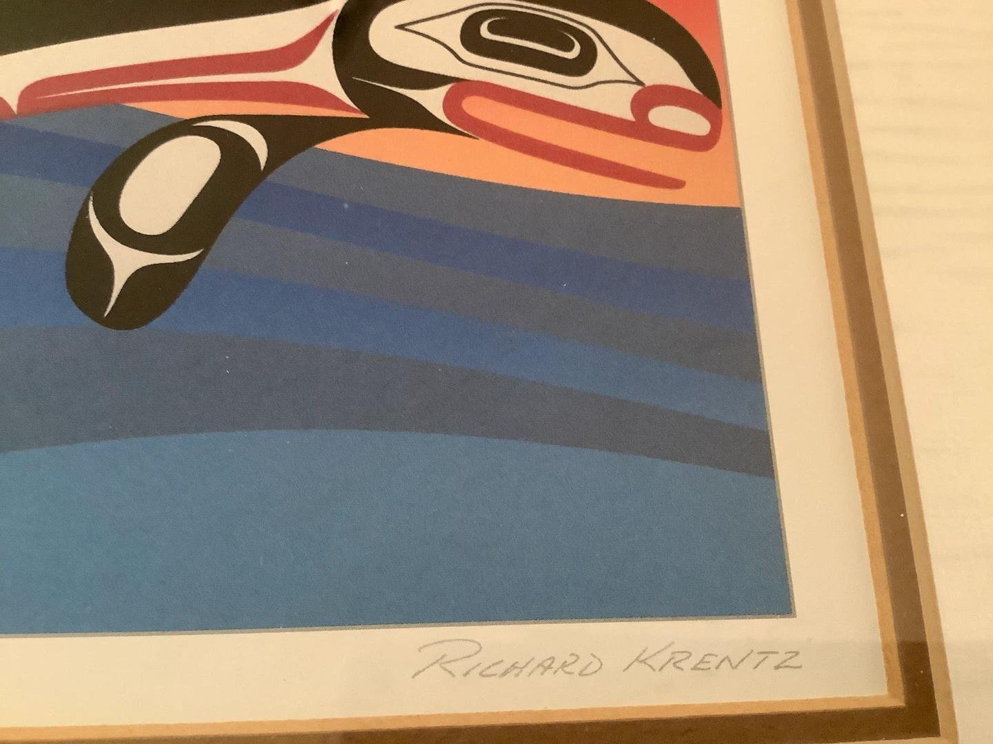 Coast Salish Artist Richard Krentz’s Print “West Coast Whale” 🐞 - photo 5