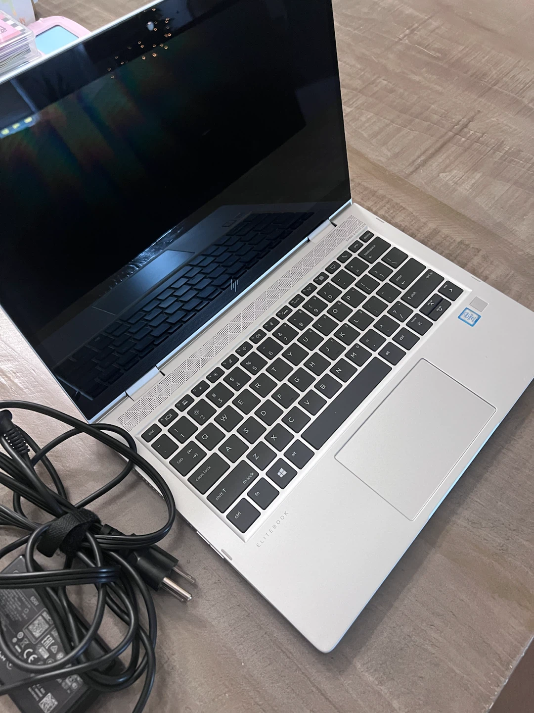 HP EliteBook Laptop with Power Adapter