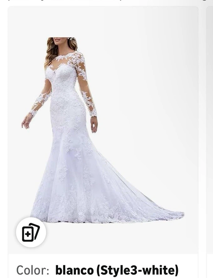 Hermoso vestido de novia