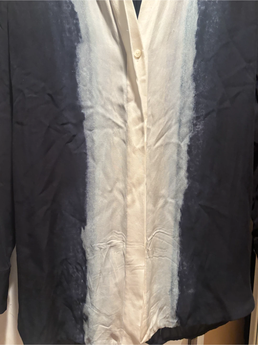Vince Silk Button-Up Shirt, size  0 - photo 4