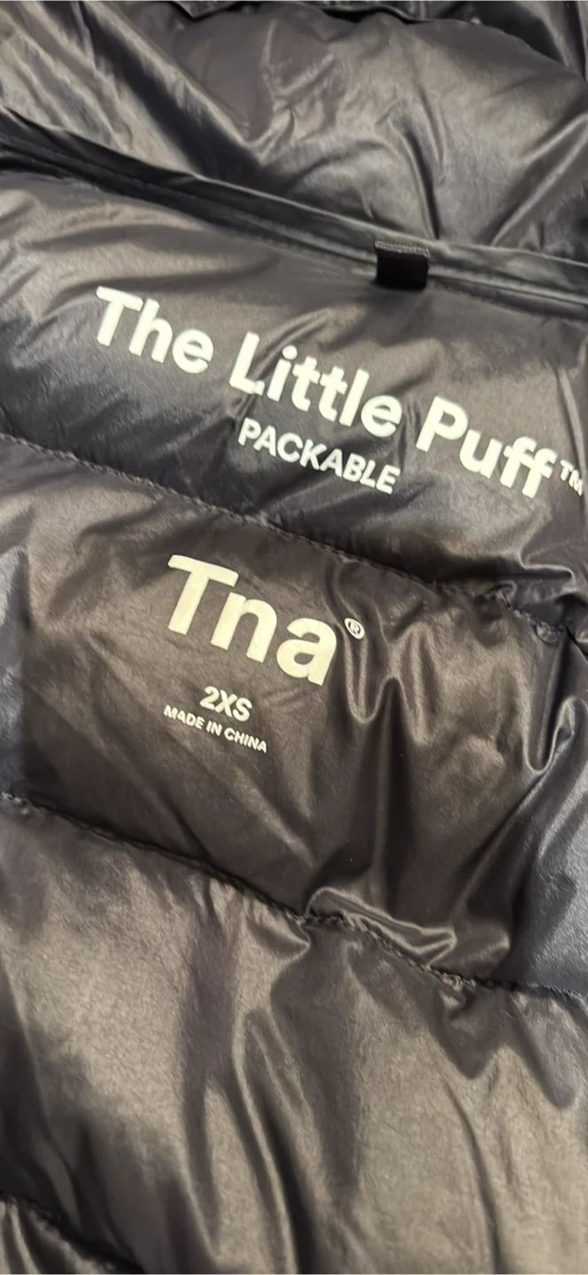 Tna The Little Puff Packable Puffer Jacket 2XS Black - photo 4