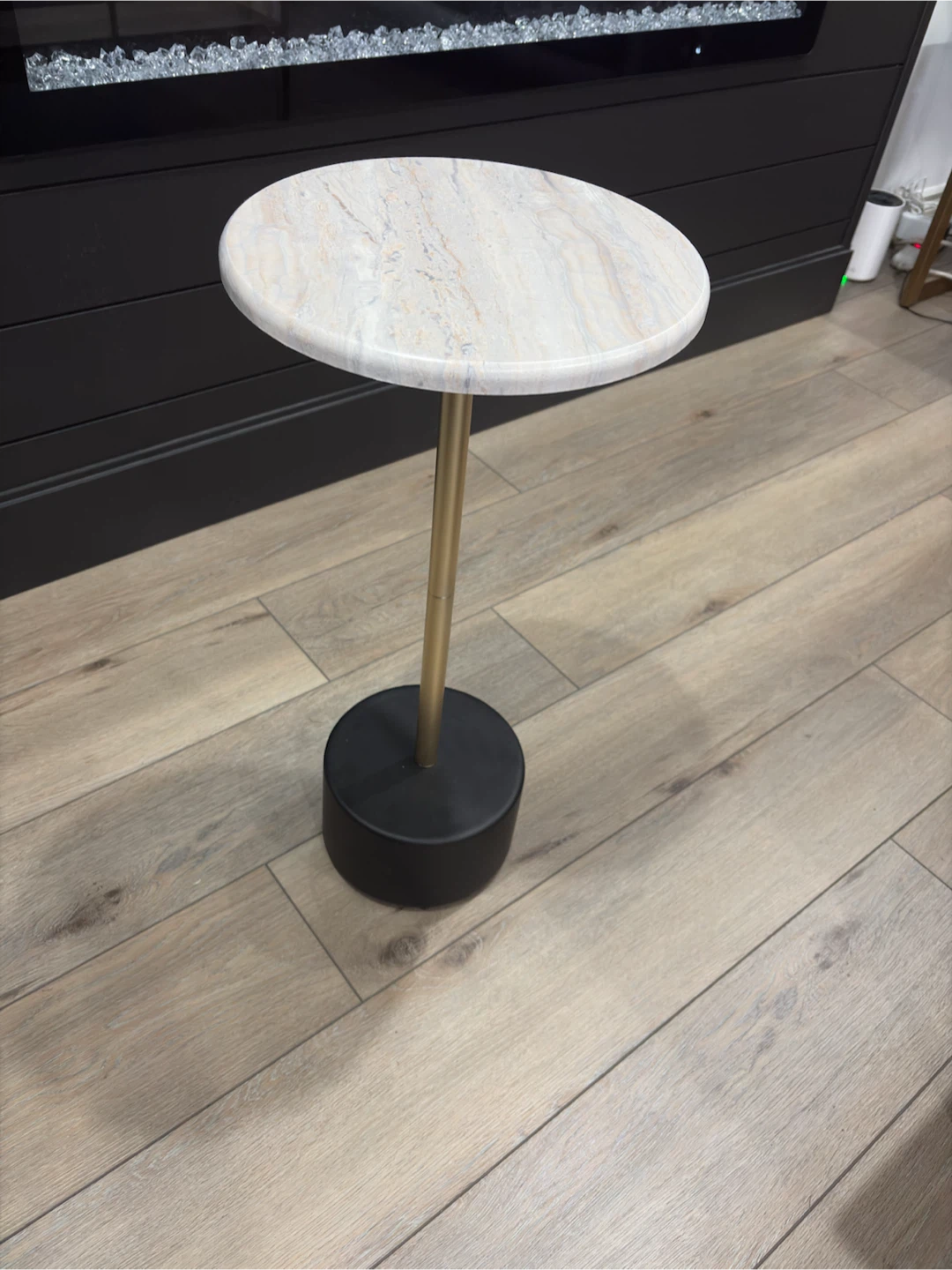 (NOT REAL MARBLE) FAUX Marble Top cocktail/side Table