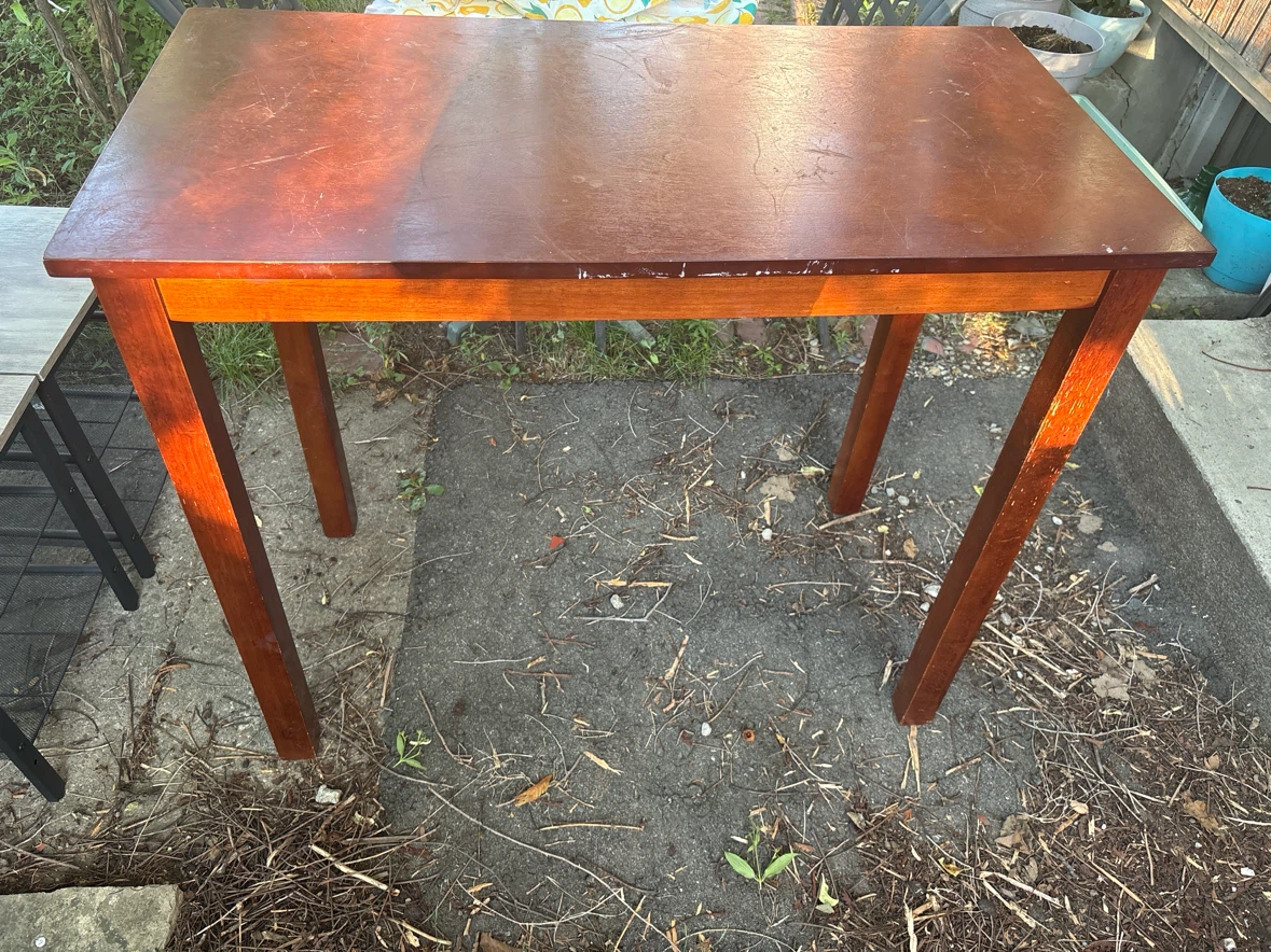 Wooden Counter Height Table