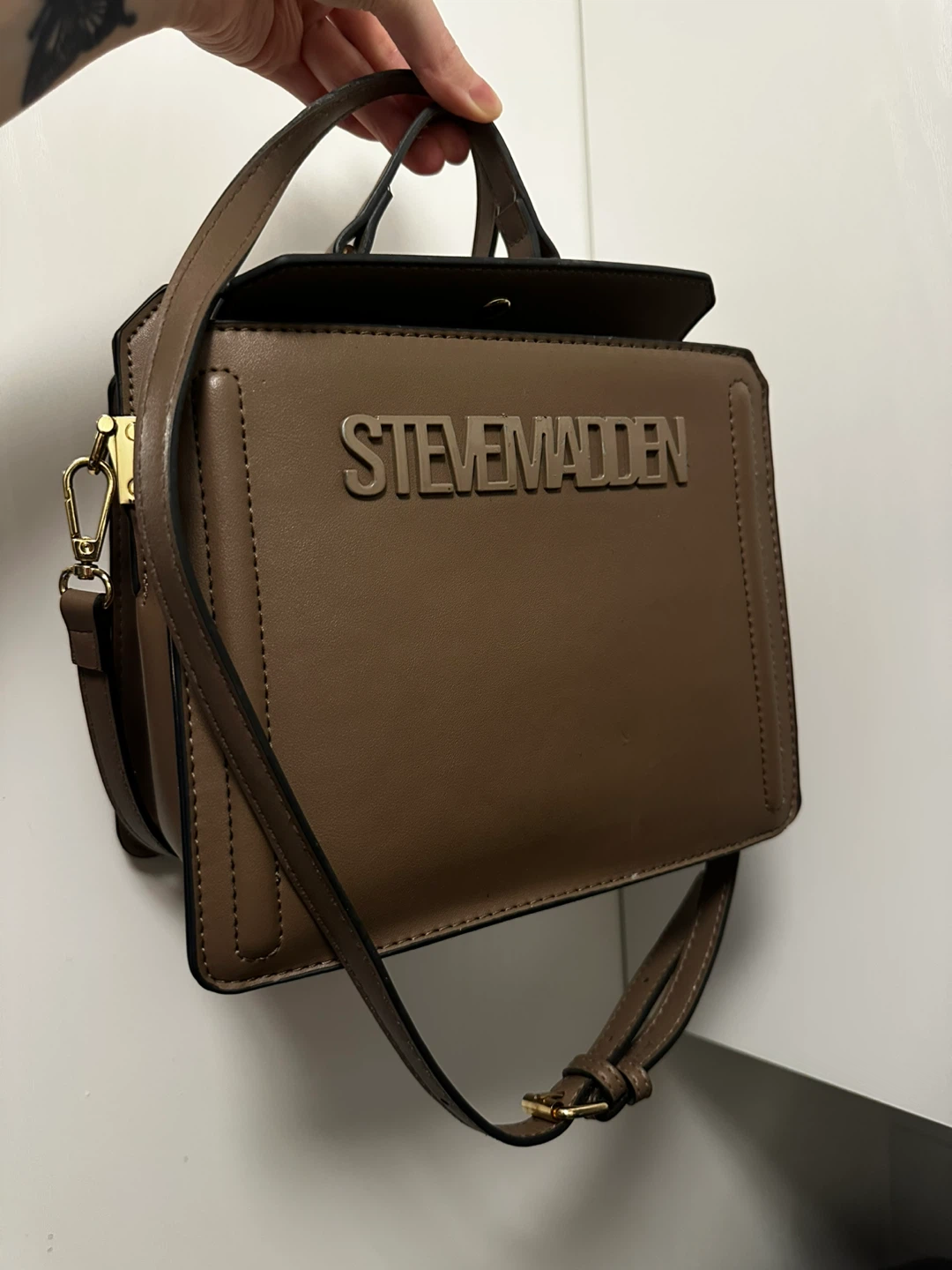 Steve Madden Brown Top Handle Bag
