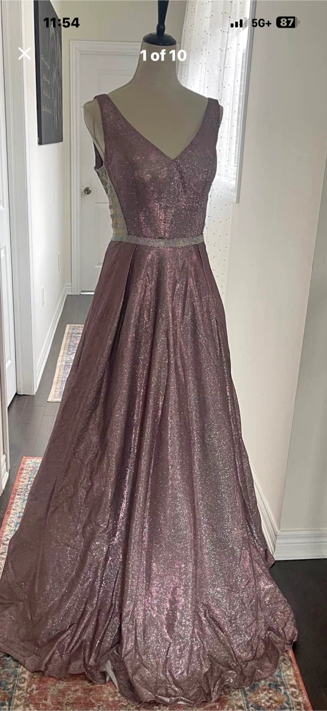 Sparkly Rose Gold Formal Gown